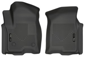 Chevrolet Silverado 1500 Crew Cab Floor Mats - Front - Husky Liners - WeatherBeater - Black - 2019